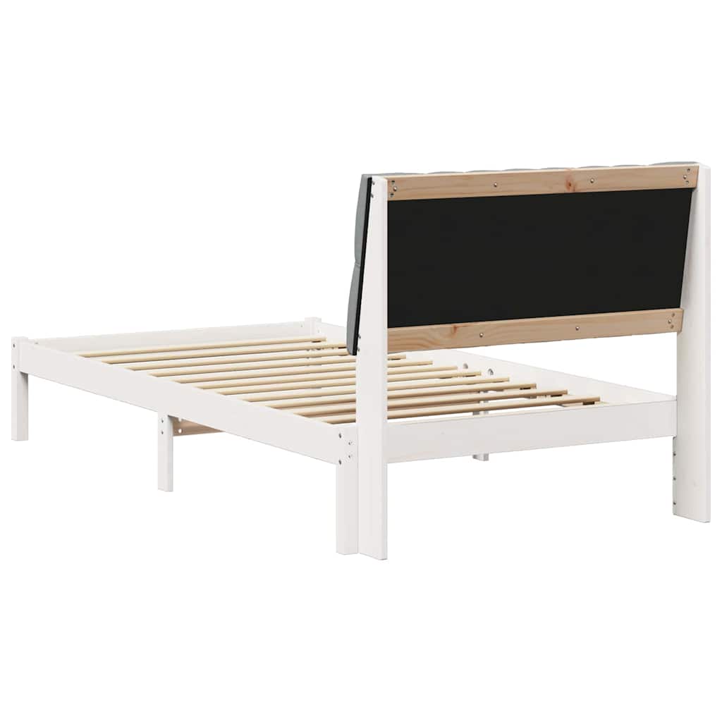 Bettgestell mit gepolstertem Kopfteil Braun 200 x 200 cm