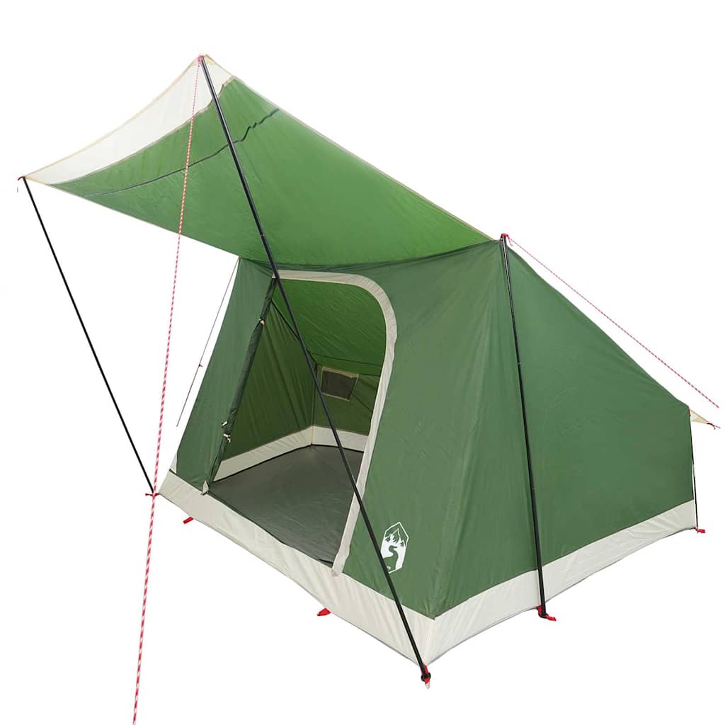 Campingzelt mit Dach mit Speicher Grün 282 x 225 x 154 cm Taft