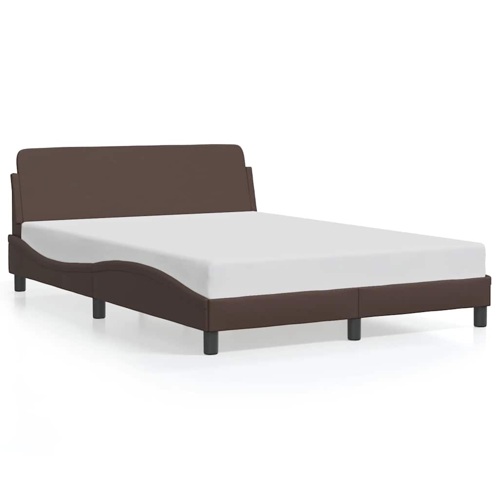 Bettgestell "Dover" Schwarz 80x200 cm Kunstleder