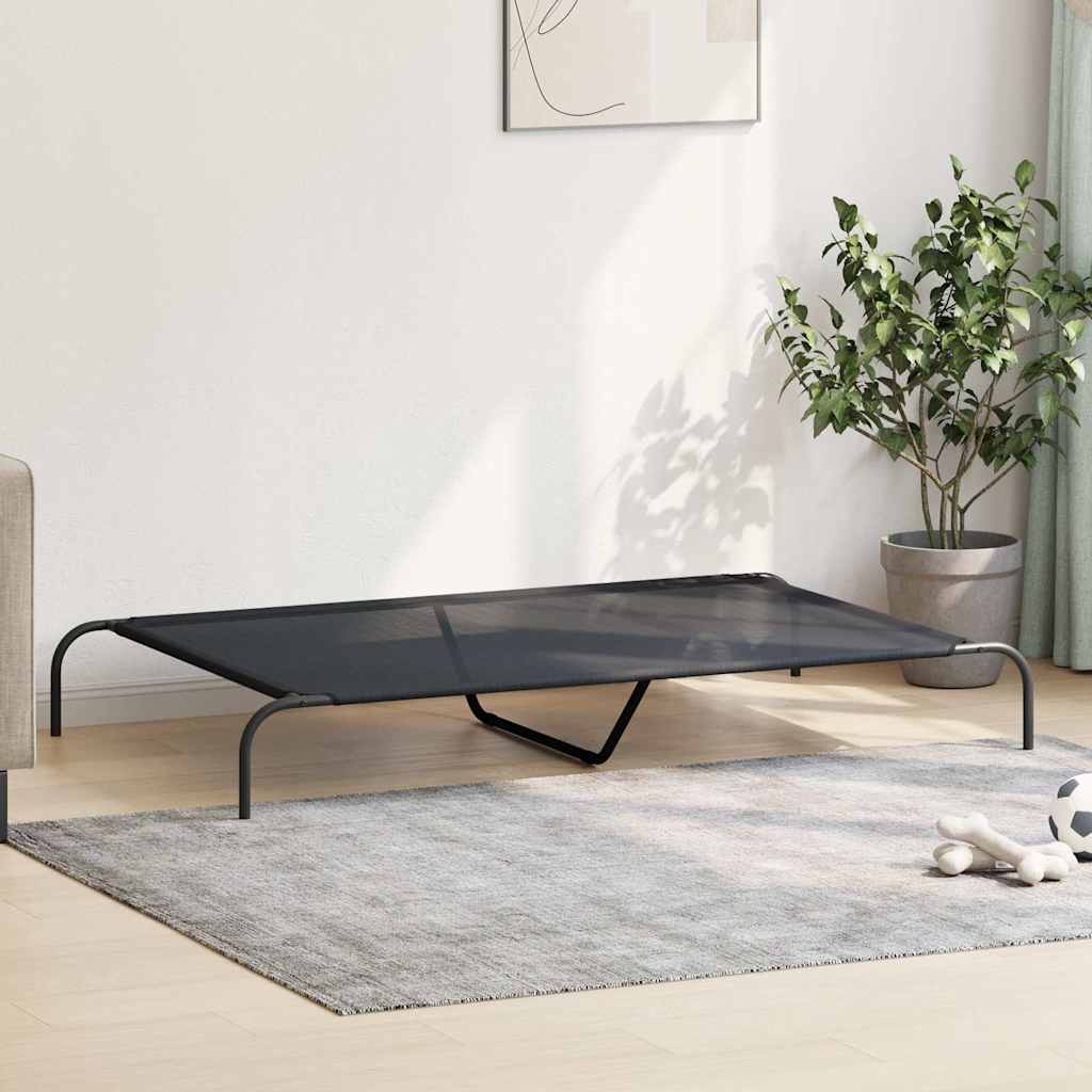 Erhöhtes Hundebett Schwarz S Textilene