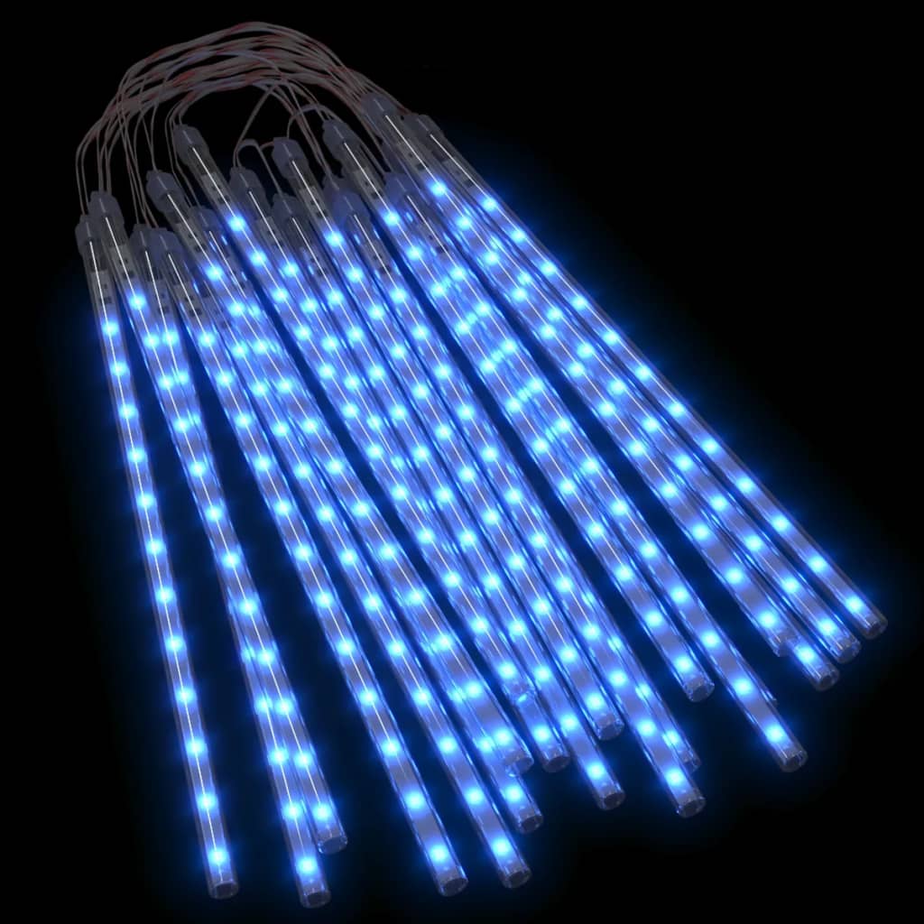 LED Meteor-Lichter 8 Stk. 30 cm Kaltweiß 192 LEDs