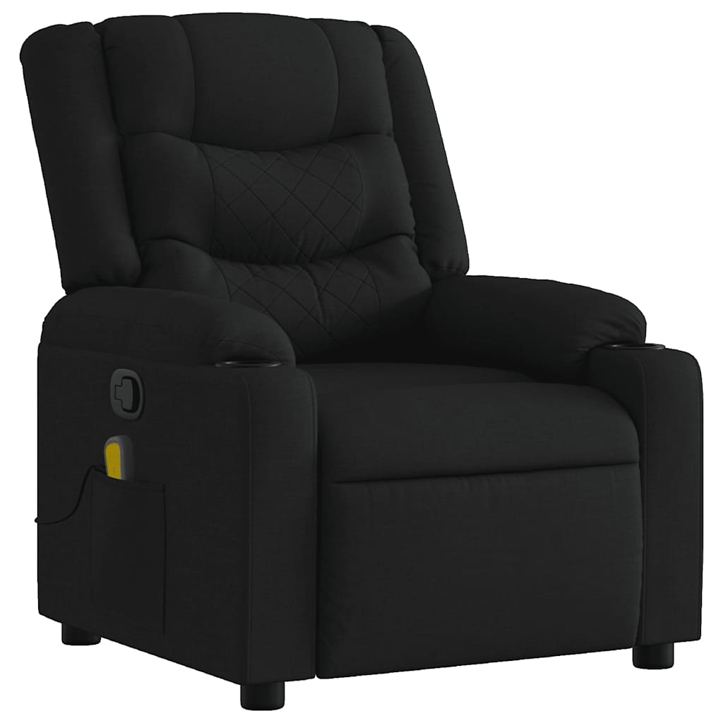 Massage-Relaxsessel Hellgrau Stoff