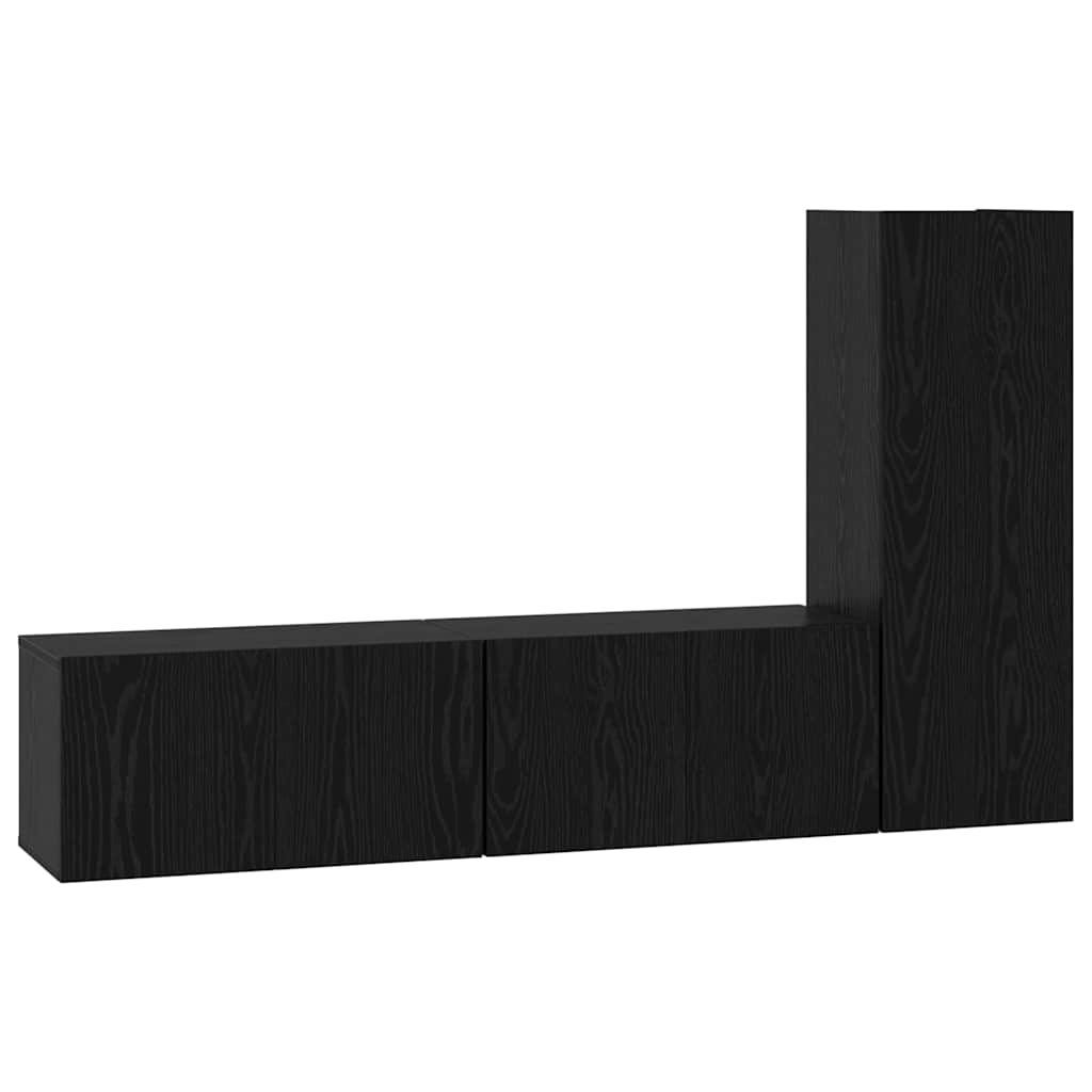 3-tlg. TV-Schrank-Set Weiß Holzwerkstoff