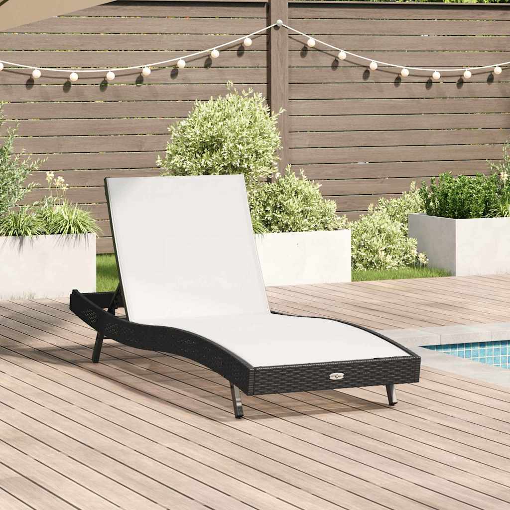 Sonnenliege 197 x 70 x 82 cm Poly-Rattan