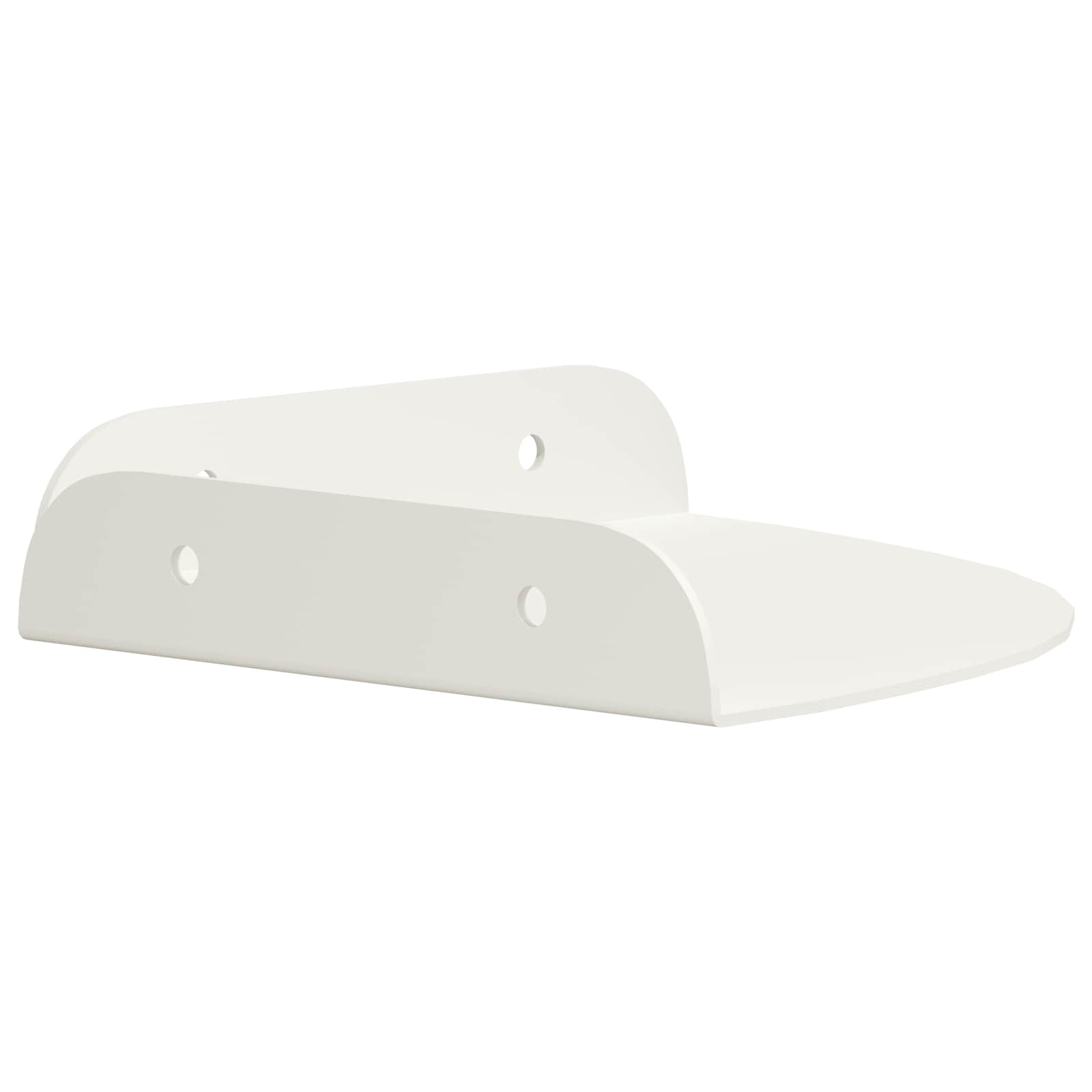 Schwebendes Regal mit Regal 2 pcs Schwarz 15 x 15 x 2 cm