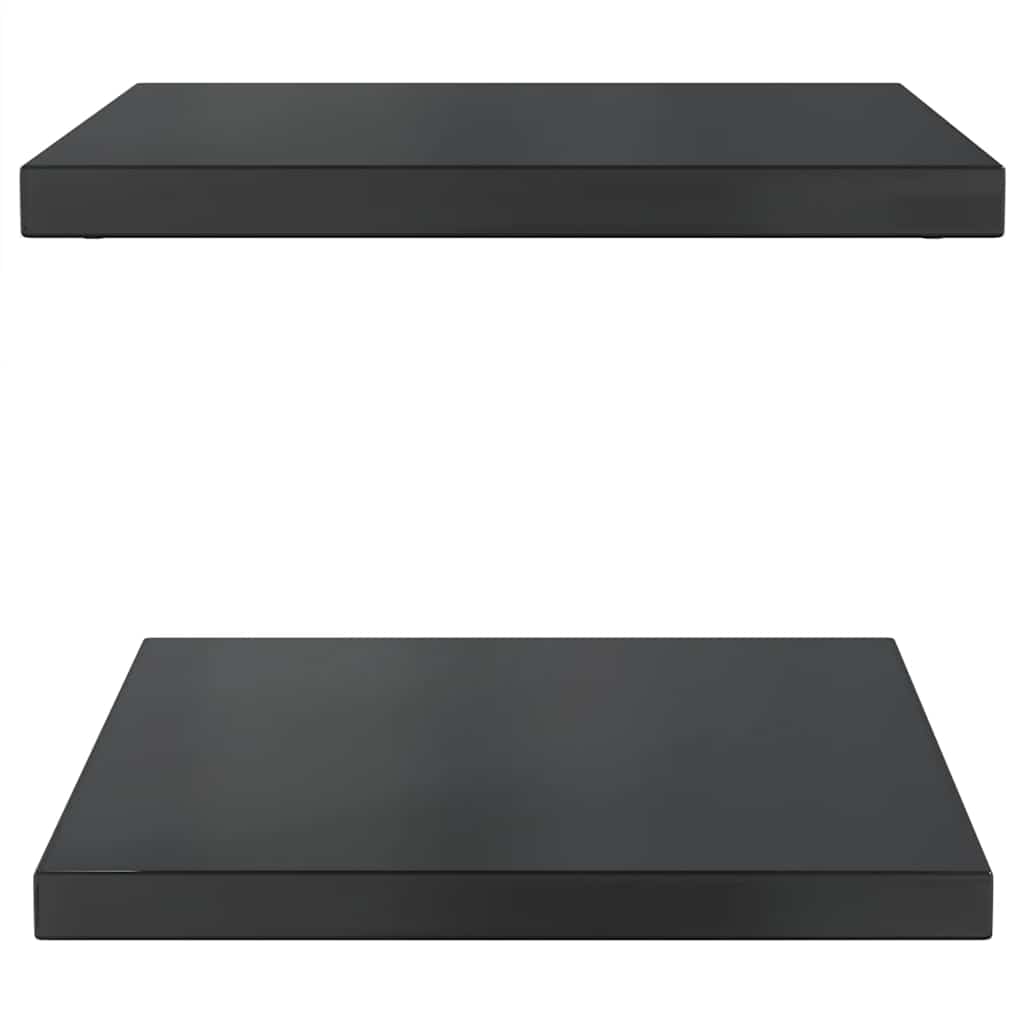 Wandregale 2 Stk. 100x40 cm Silbern Edelstahl