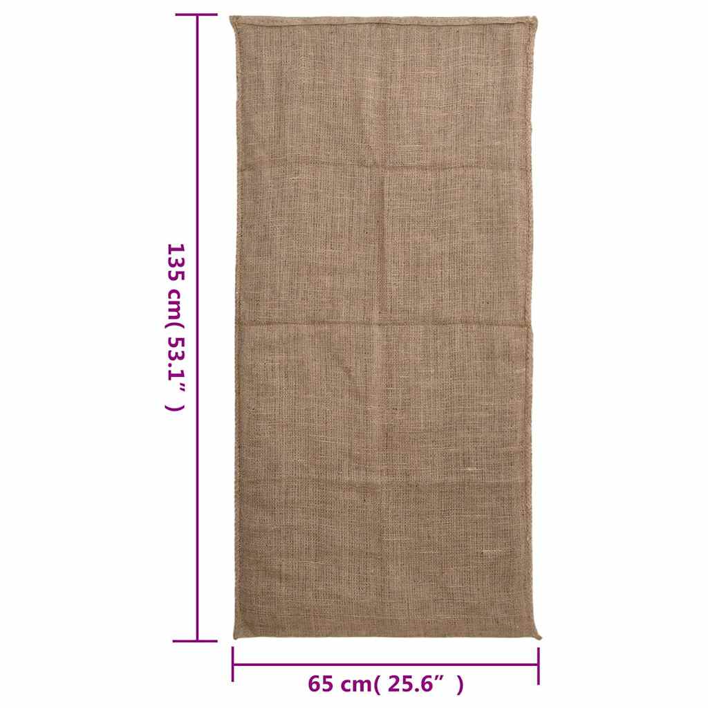 Jutesäcke 5 Stück 60 x 105 cm 100 % Jute 220 g/m²