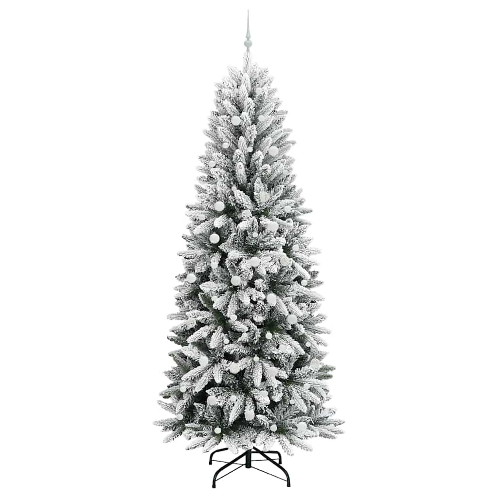Künstlicher Weihnachtsbaum mit 150 LEDs mit Ständer Weiß 120 cm