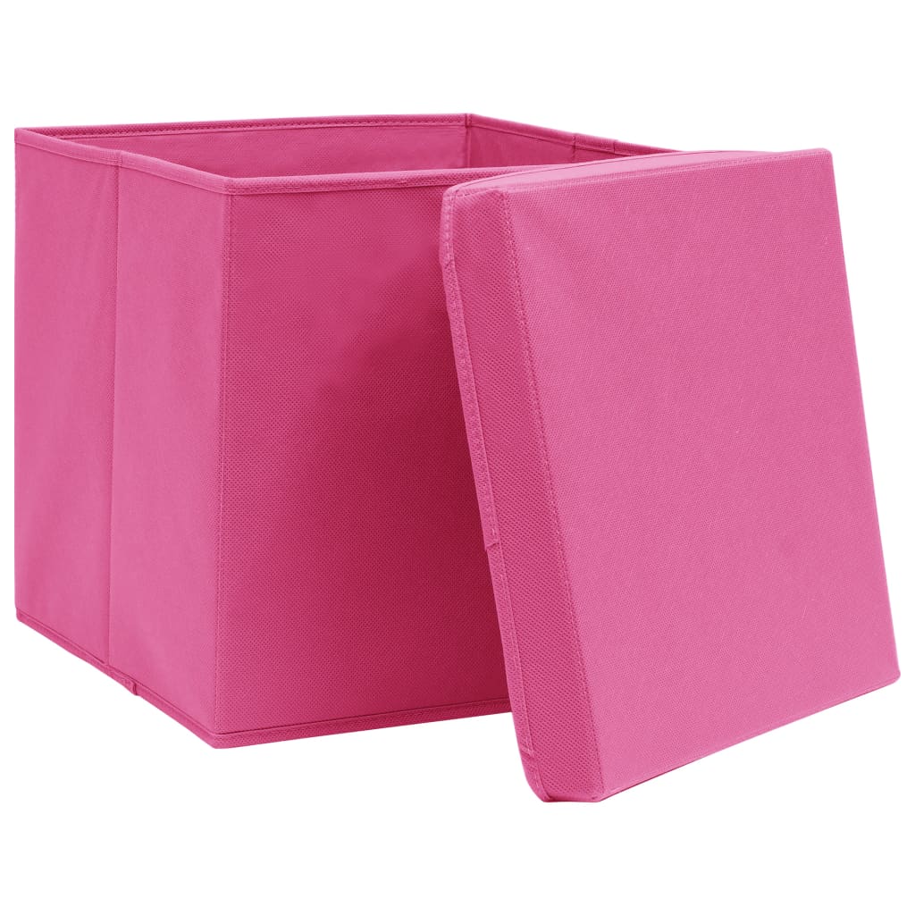 Aufbewahrungsboxen 4 Stk. Blau 32x32x32 cm Stoff
