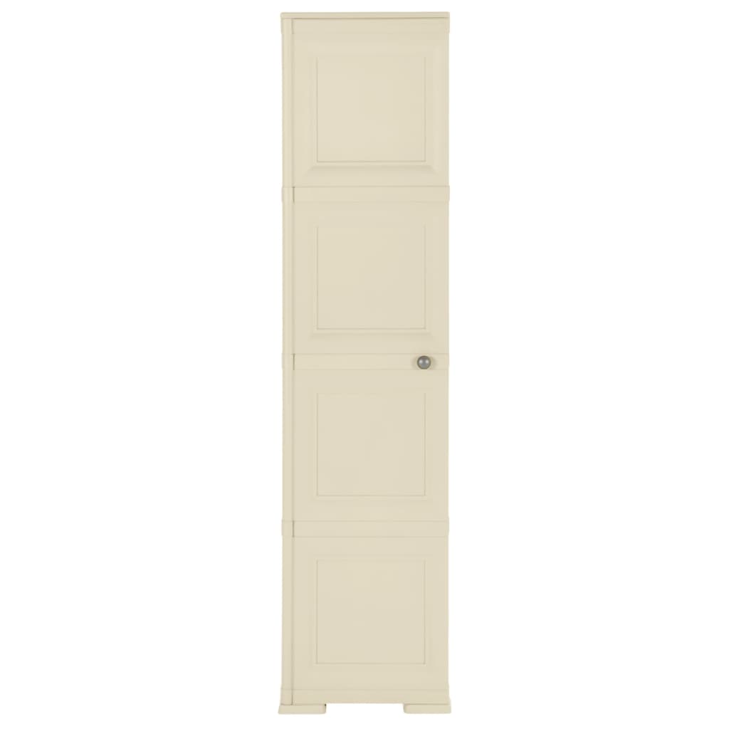 Kunststoffschrank 79x43x125 cm Holzdesign Vanilleeis