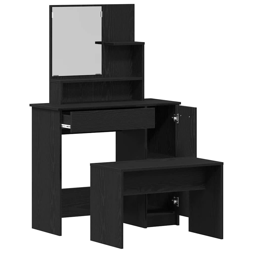 Schminktisch-Set Weiß 86,5x35x136 cm