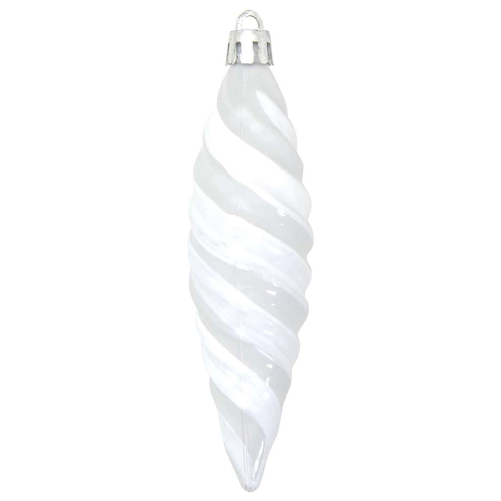 Weihnachtliche Spiralenform Kugel 40 pcs Silber Kunststoff