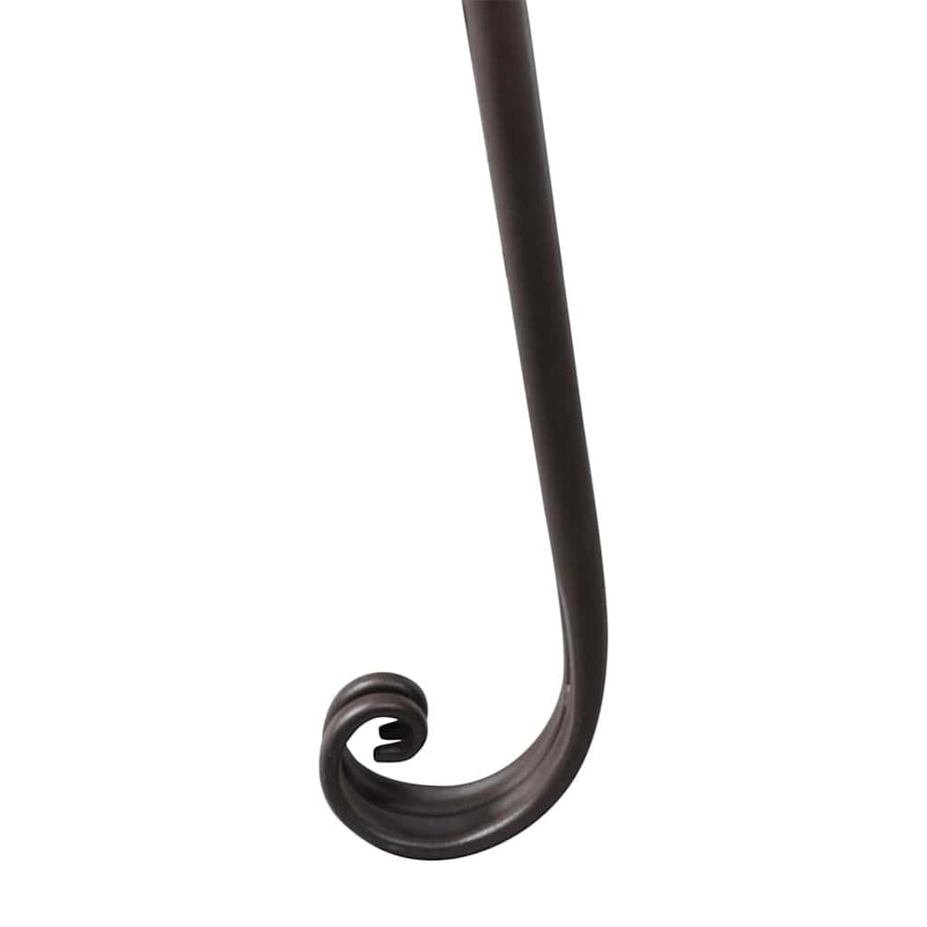 Garten-Chaiselongue 128 cm Metall Antik Weiß