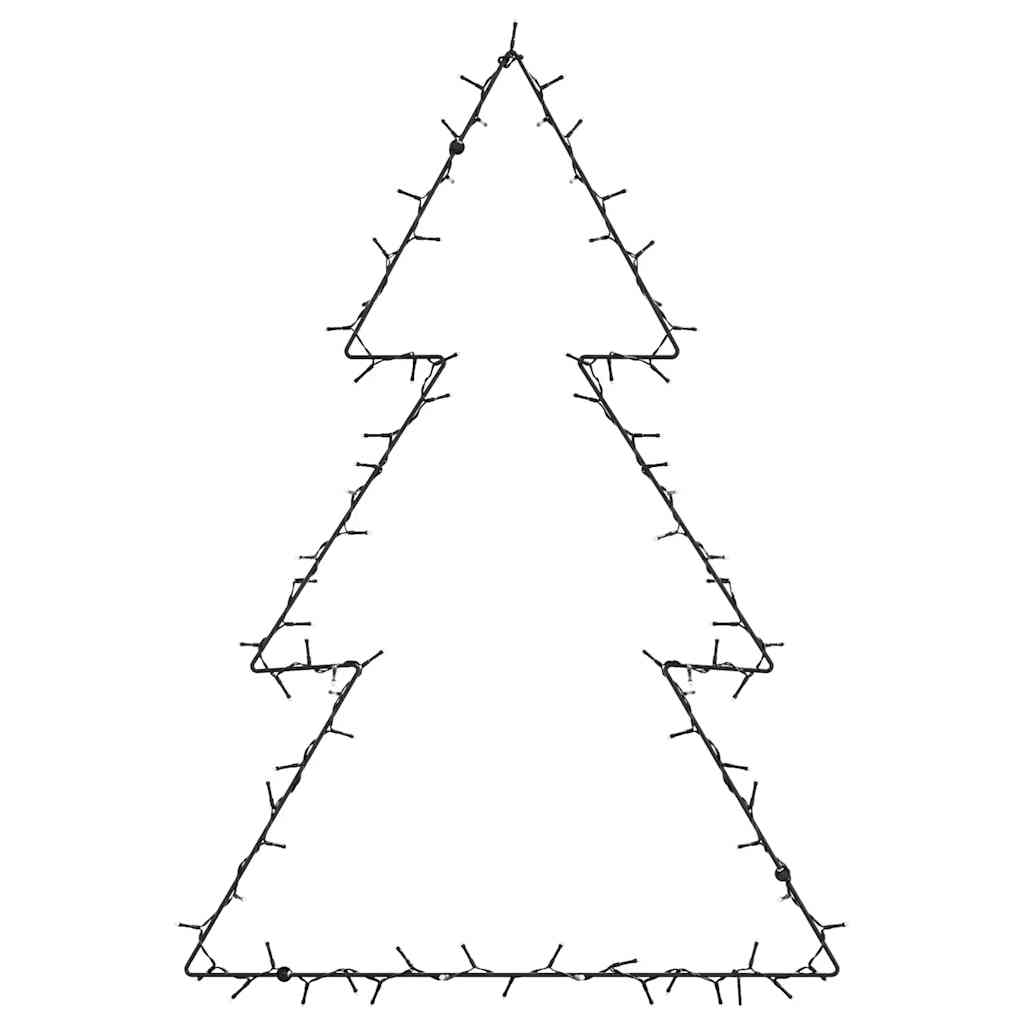 Weihnachtsbäume mit Erdspießen 3 Stk. 50 LEDs 30 cm