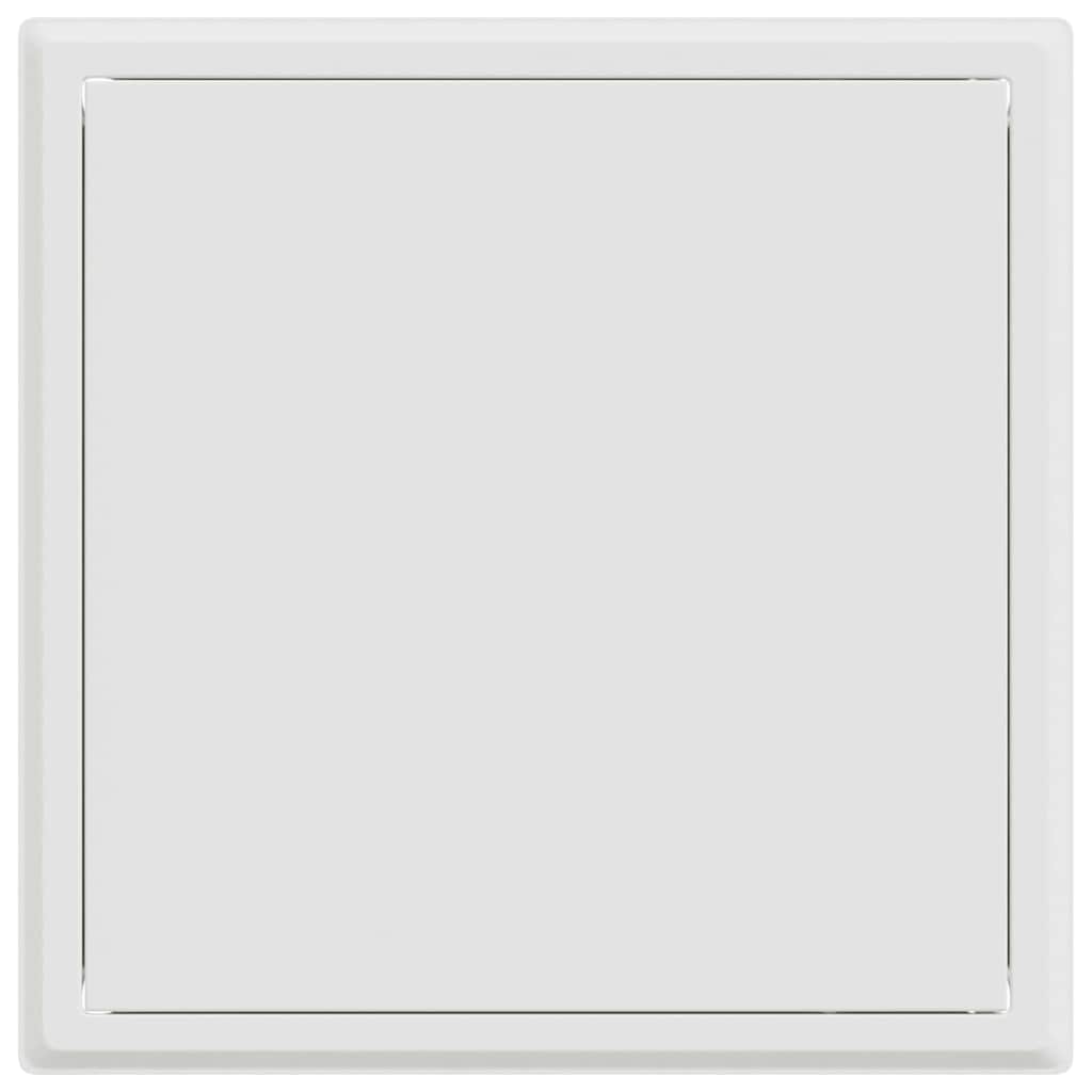 Zugangsklappe 2 pcs Weiß 23 x 23 x 3 cm Stahl