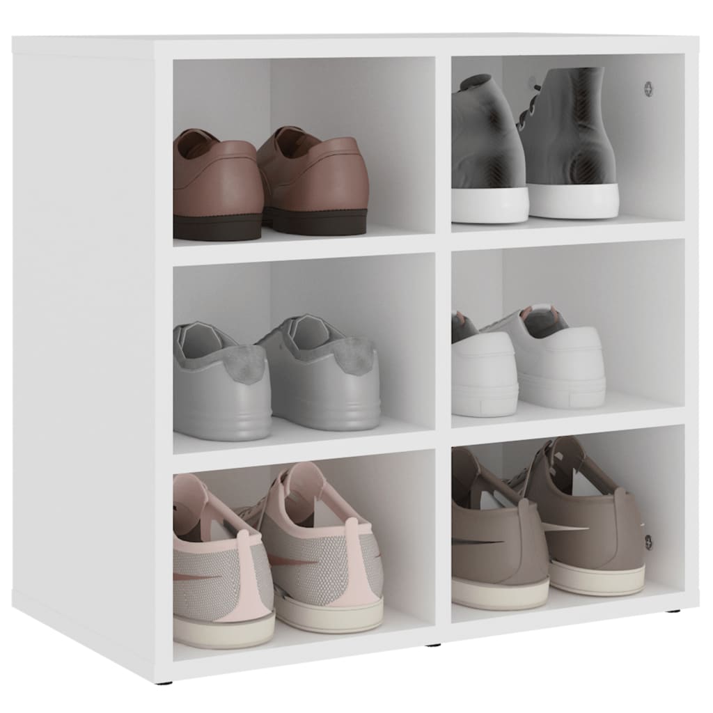 Schuhregale 2 Stk. Weiß 52,5x30x50 cm