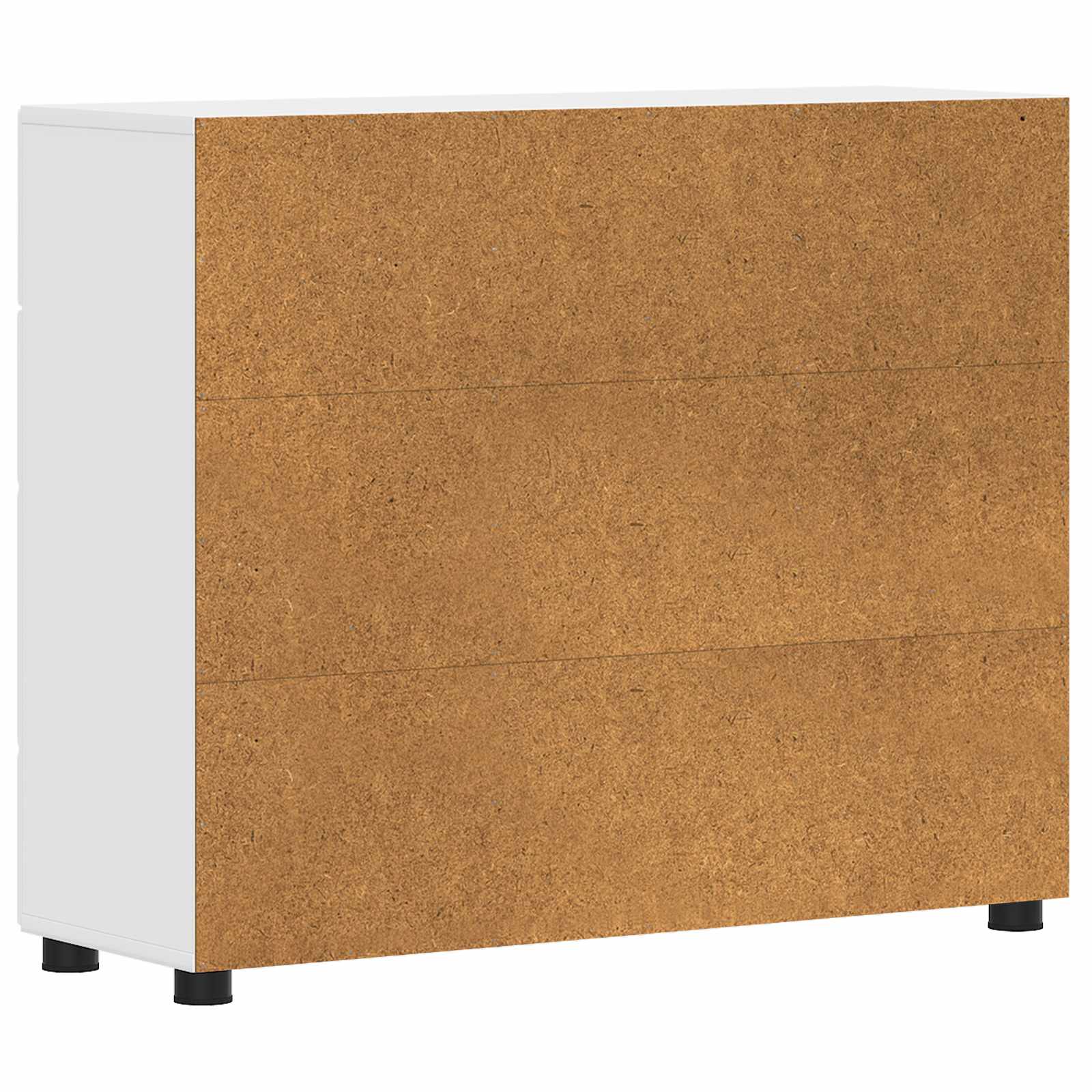 Highboard mit Regal FLORIN Weiß 60 x 35 x 182 cm Holzwerkstoff