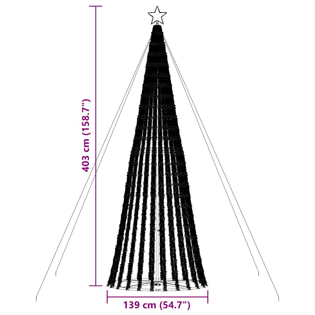 LED Weihnachtsbaum 275 LEDs Warmweiß 180 cm