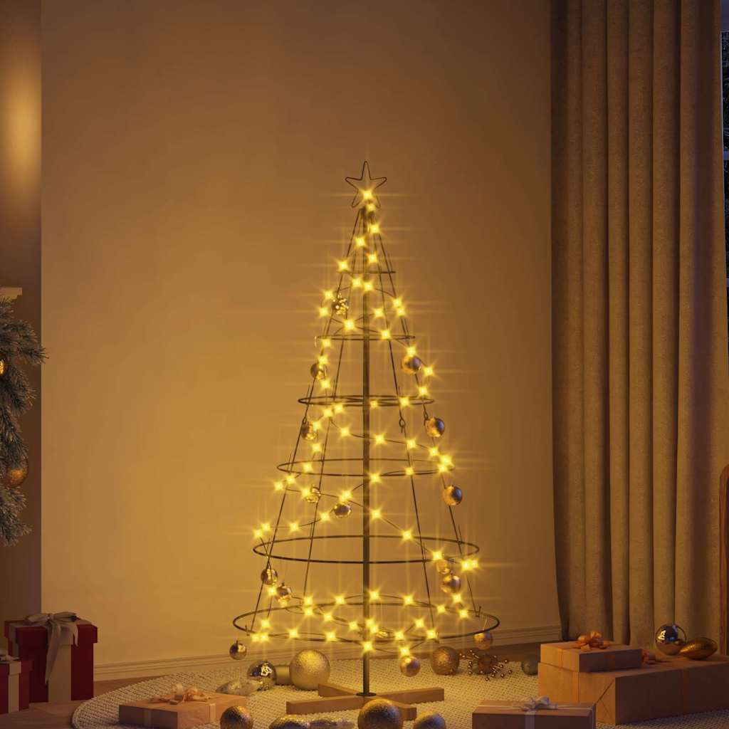 Weihnachtsdeko mit Ständer Schwarz 60 cm Stahl
