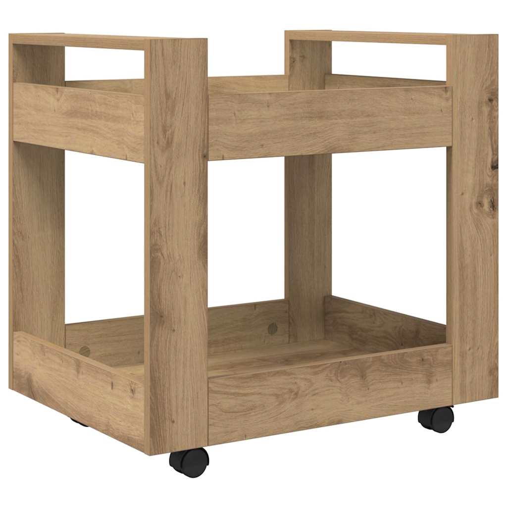Bürowagen Weiß 60x45x60 cm Holzwerkstoff