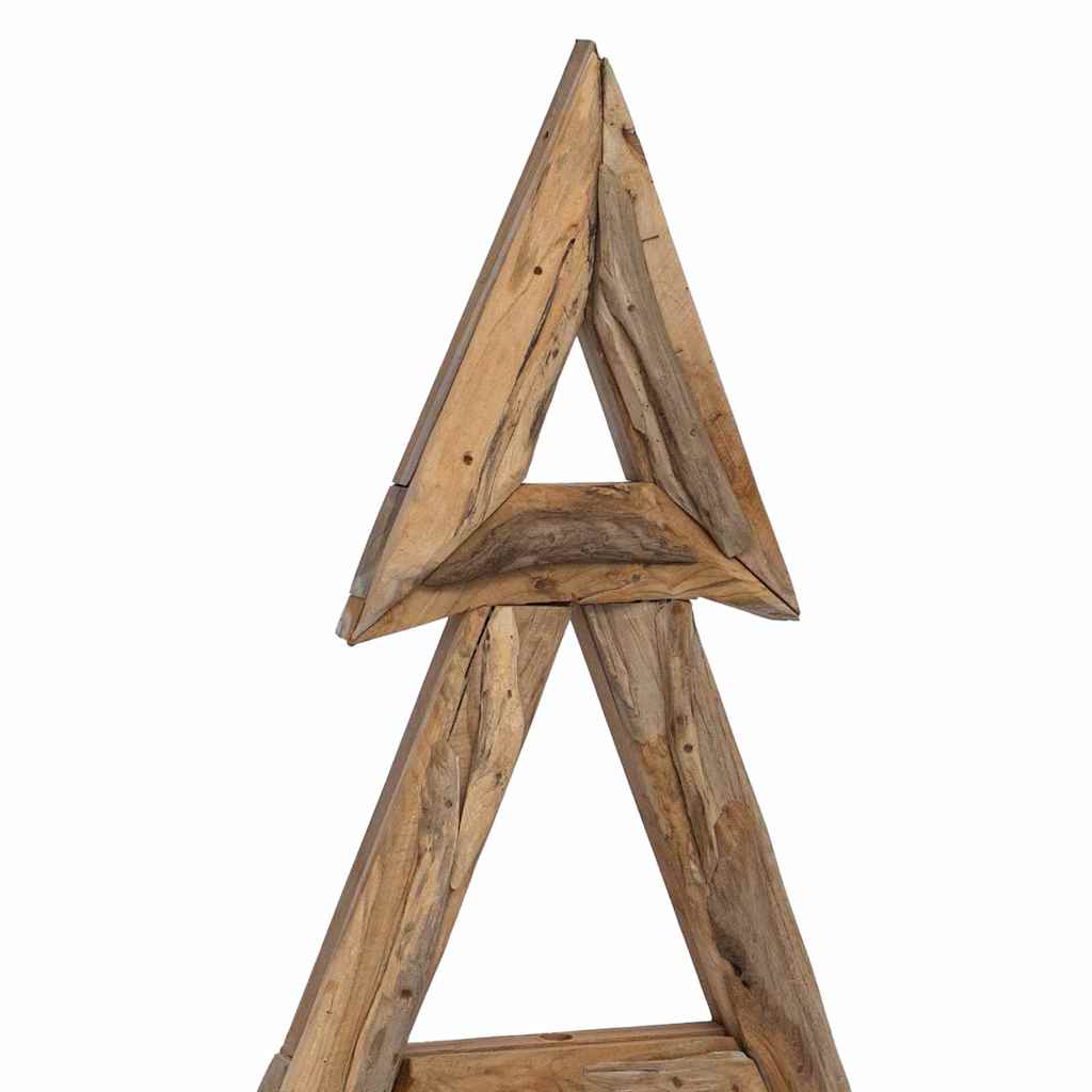 Weihnachtsbaum mit Ständer Braun 90 cm Massivholz Teak