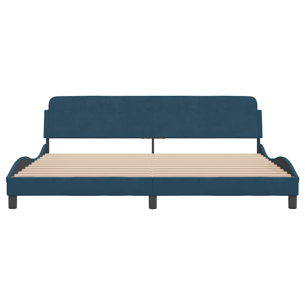 Bettgestell "Dover" Hellgrau 80x200 cm Samt