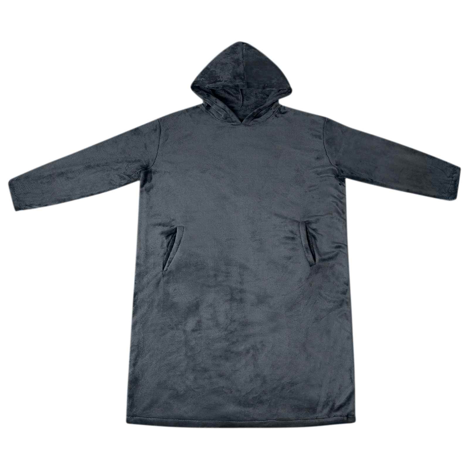Decken-Hoodie Beige S Flanell