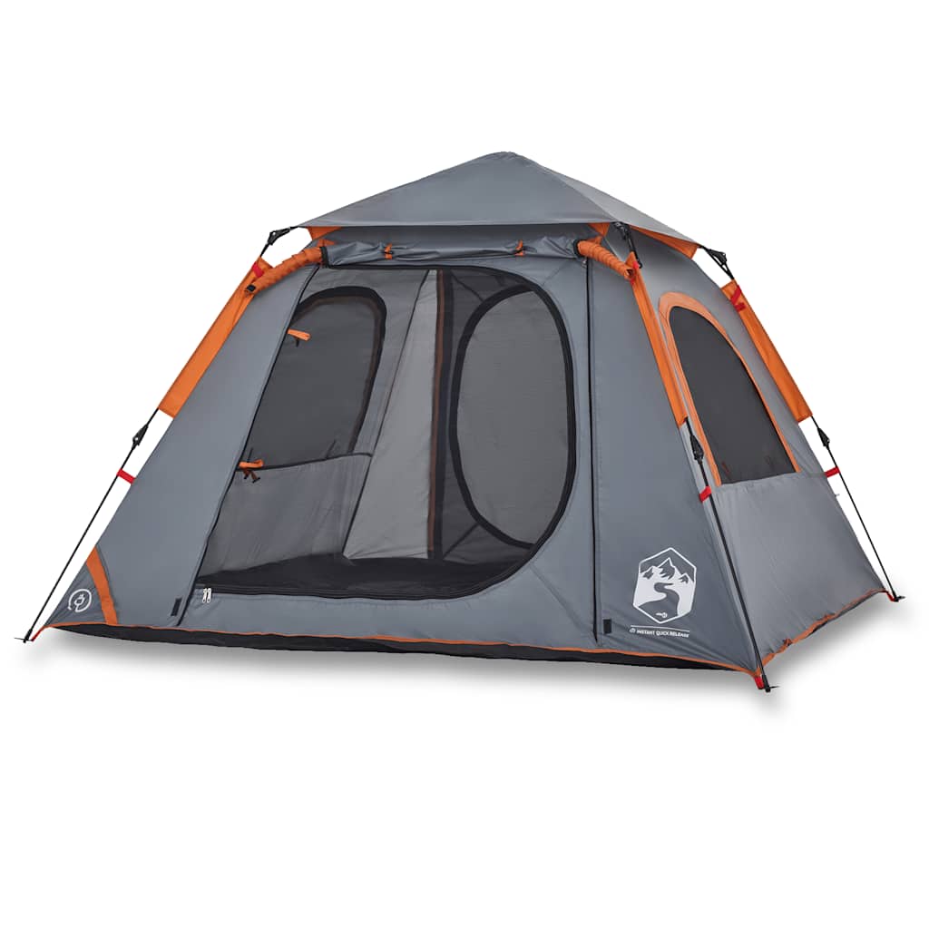 Kuppel-Campingzelt 4 Personen Grün Quick Release