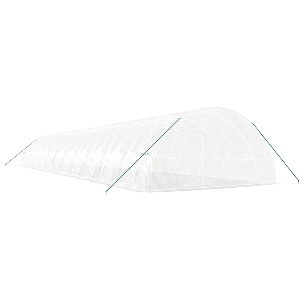 Gewächshaus mit Stahlrahmen Grün 24 m² 6x4x2,85 m