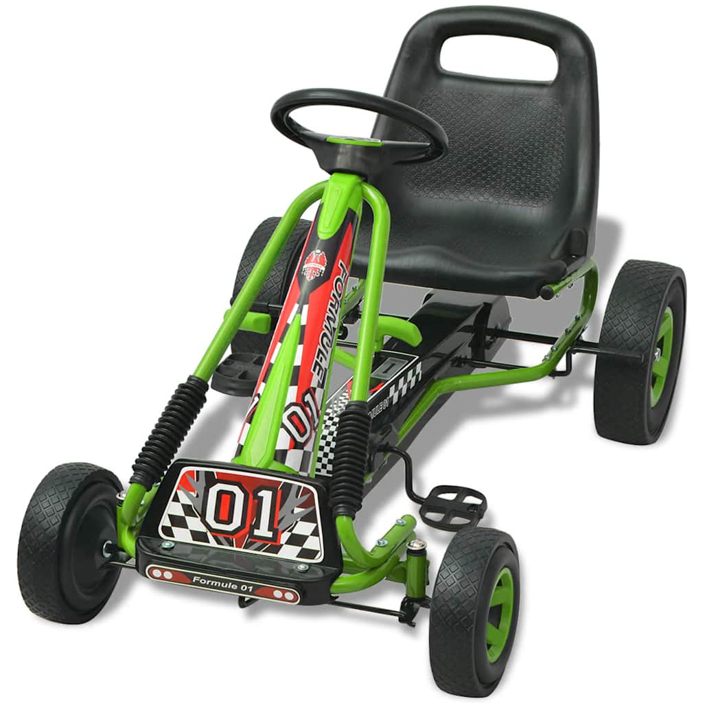 Pedal Go-Kart mit verstellbarem Sitz Blau