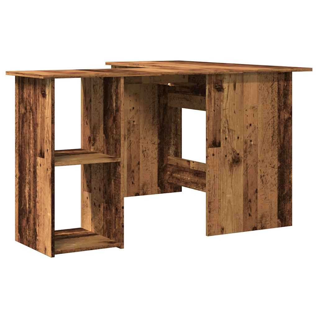 Eckschreibtisch in L-Form Weiß 120x140x75 cm Holzwerkstoff