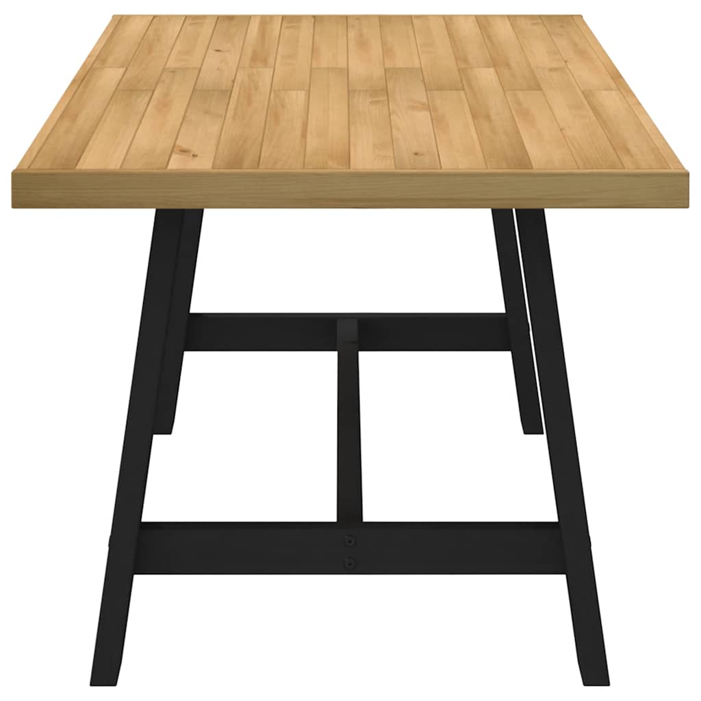 Esstisch NOAIN U-Form-Beine 180x90x75 cm Massivholz Kiefer
