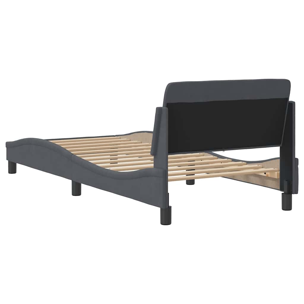 Bettgestell "Dover" Hellgrau 80x200 cm Samt