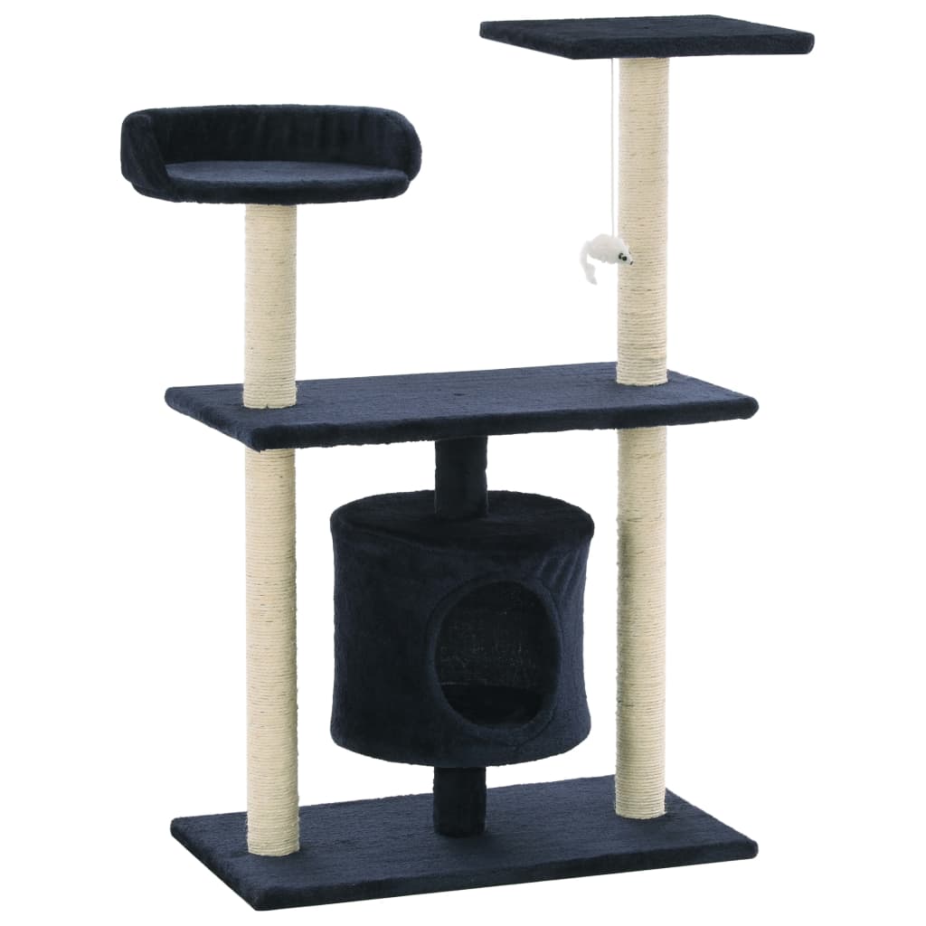 Katzen-Kratzbaum Sisal 95 cm Grau