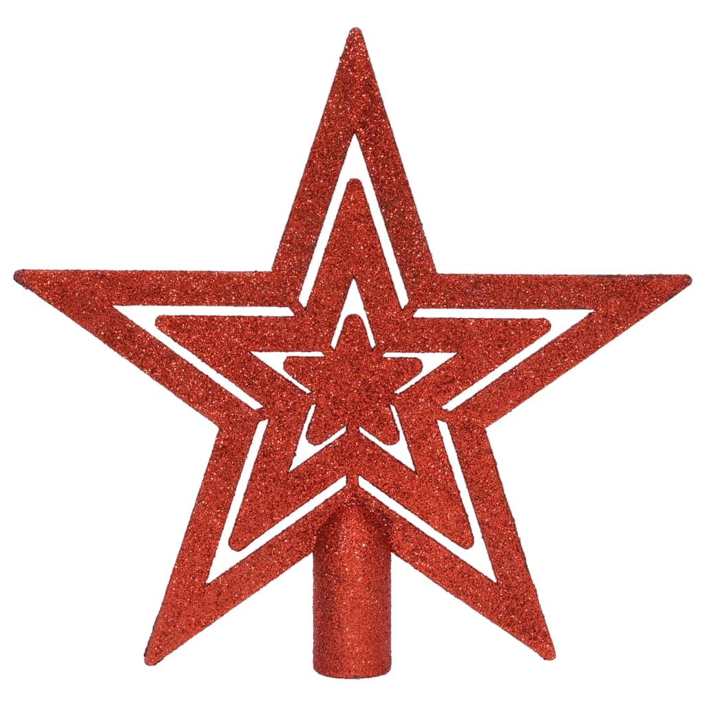 108-tlg. Weihnachtskugel-Set Golden und Rot