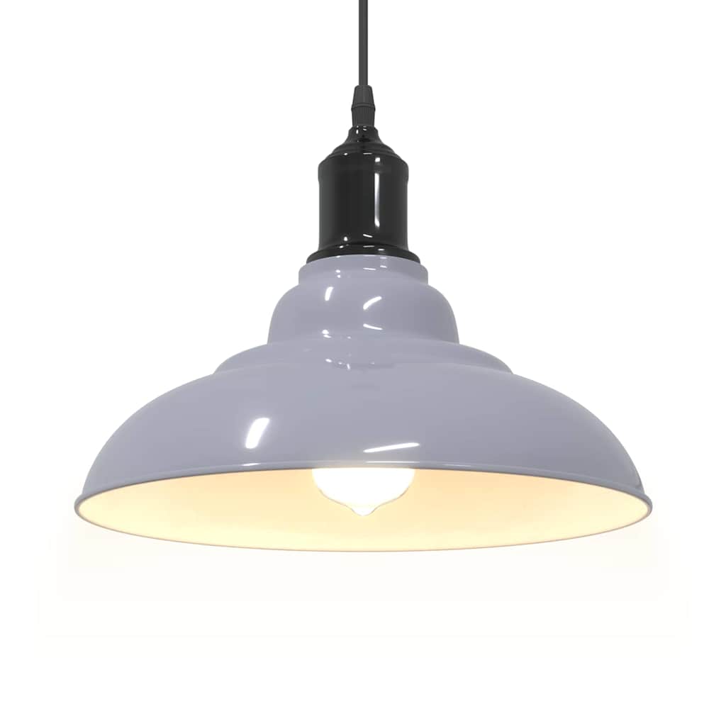 Pendelleuchte Höhenverstellbar E27 Schwarz Glänzend Ø 31 cm