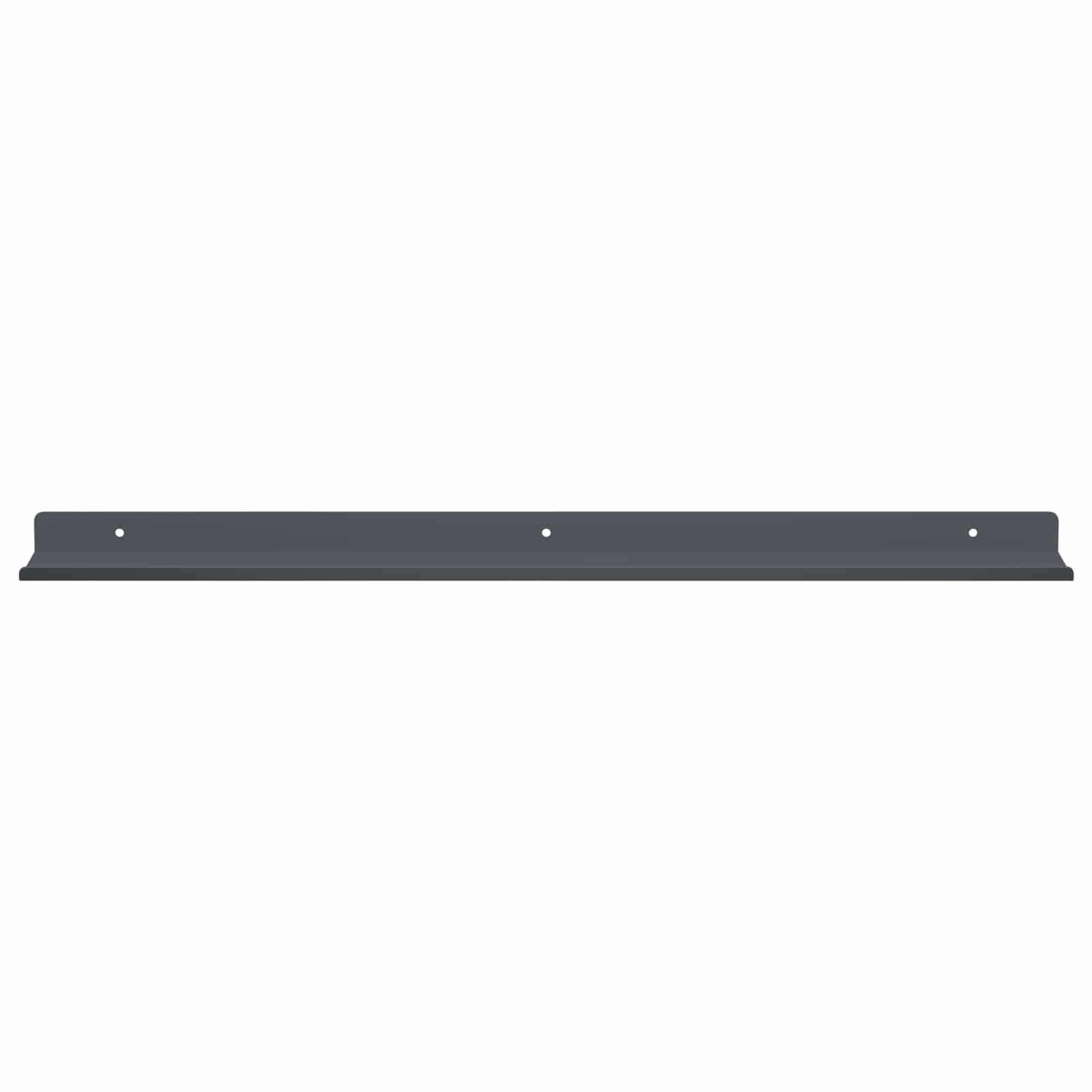 Schwebendes Regal 3 pcs Schwarz 40 x 9 x 2,5 cm Stahl