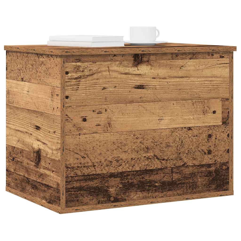 Aufbewahrungstruhe Weiß 84x42x46 cm Holzwerkstoff