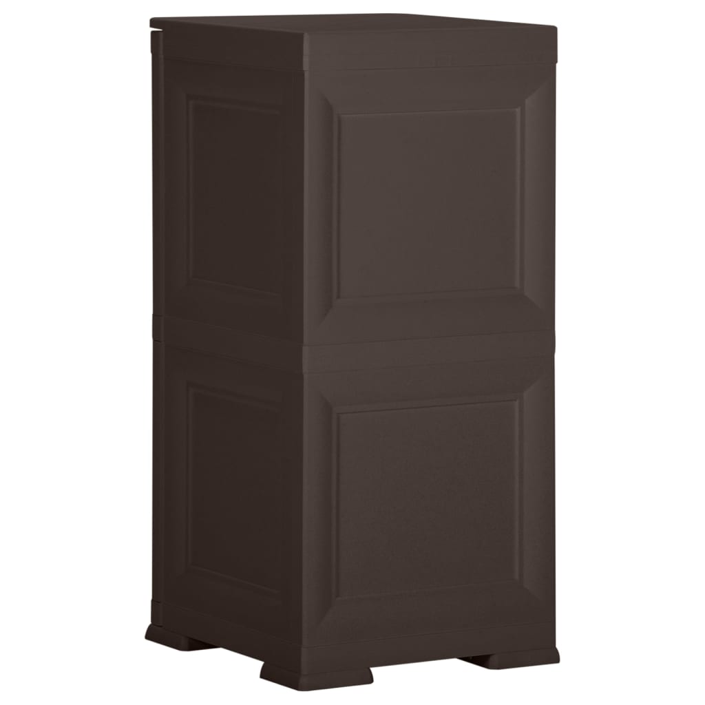 Kunststoffschrank 79x43x125 cm Holzdesign Vanilleeis