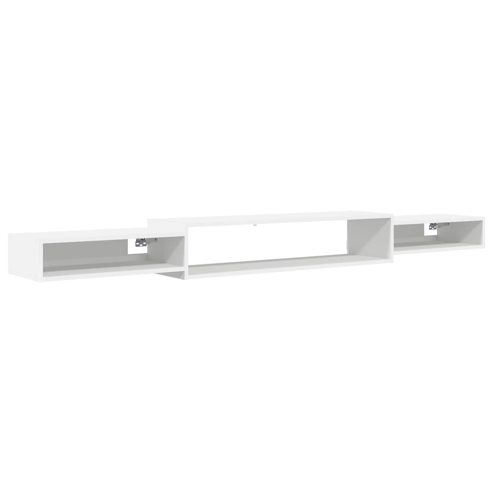 Wandmontierter TV-Schrank Wandhalterung Weiß 140 x 28 x 21 cm