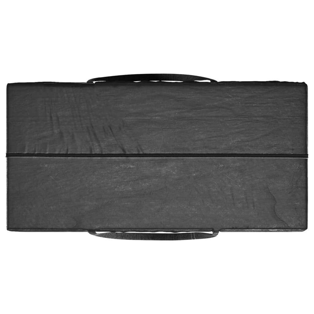 Aufbewahrungstasche für Gartenkissen 2 Stk. Schwarz 135x40x55cm