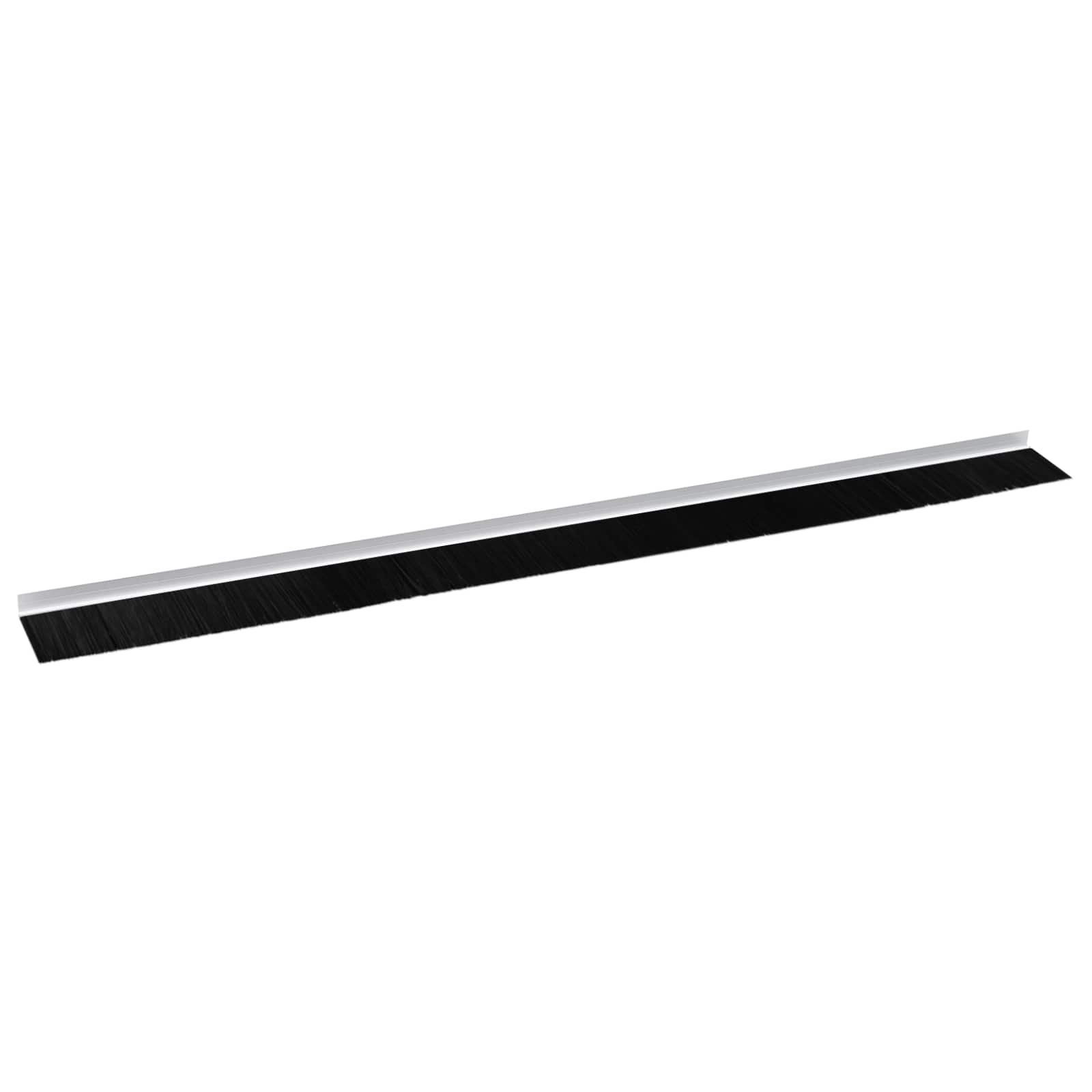 Selbstklebende Türbürstendichtungen 2 pcs Braun 100 cm
