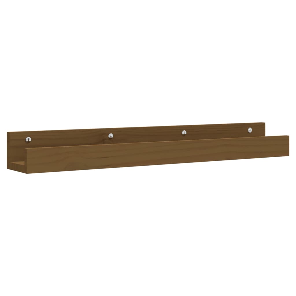 Wandregale 2 Stk. 50x12x9 cm Massivholz Kiefer
