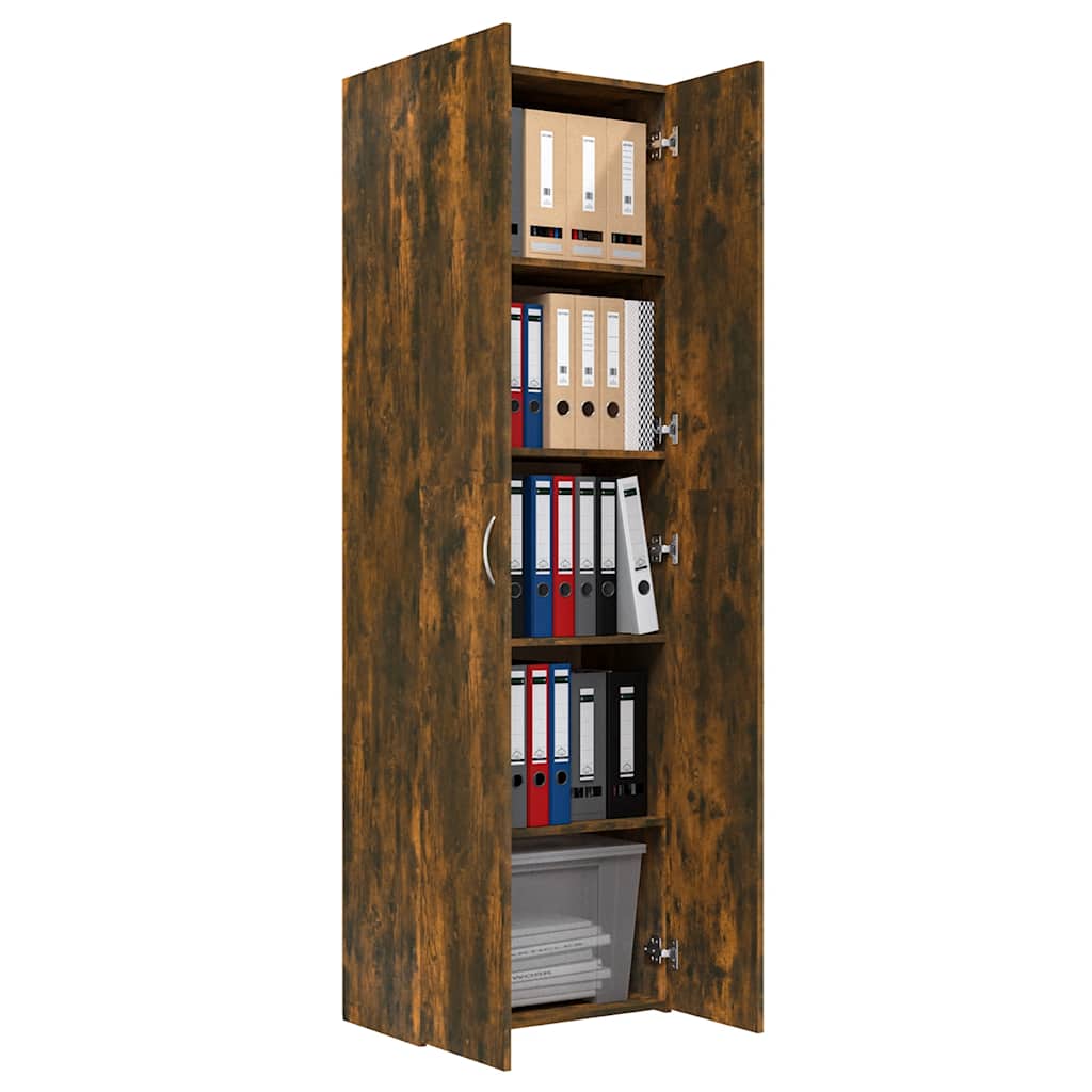 Aktenschrank Weiß 60x32x153 cm Holzwerkstoff