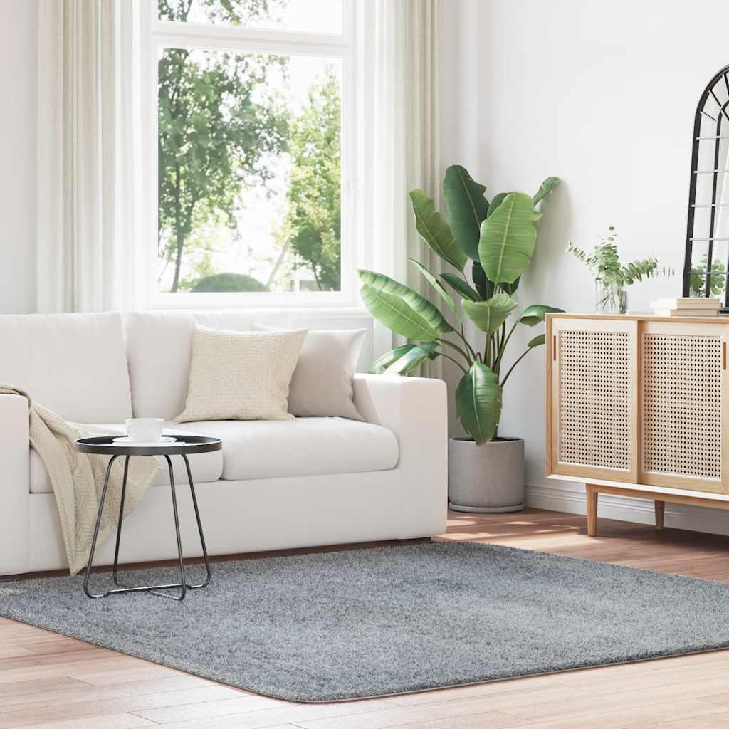 Teppich Shaggy Hochflor NAVARRA Beige 60x100 cm Polyester