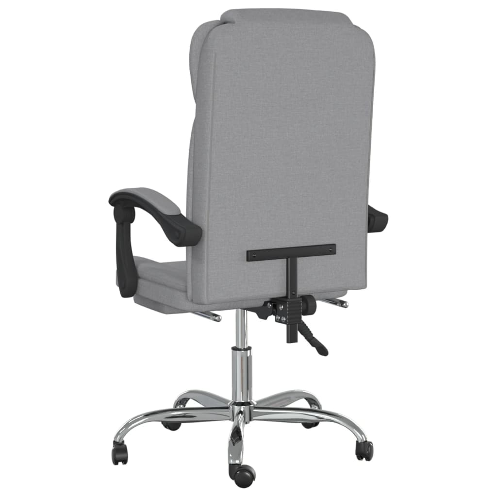 Bürostuhl mit Liegefunktion Taupe Stoff