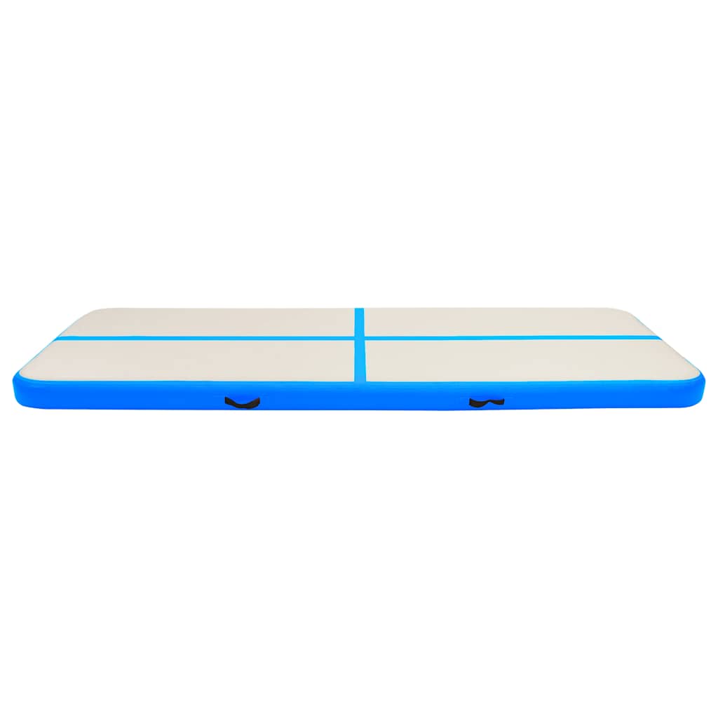 Aufblasbare Gymnastikmatte mit Pumpe 300×100×10 cm PVC Rosa