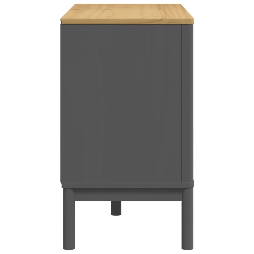 Kommode FLORO Wachsbraun Massivholz Kiefer
