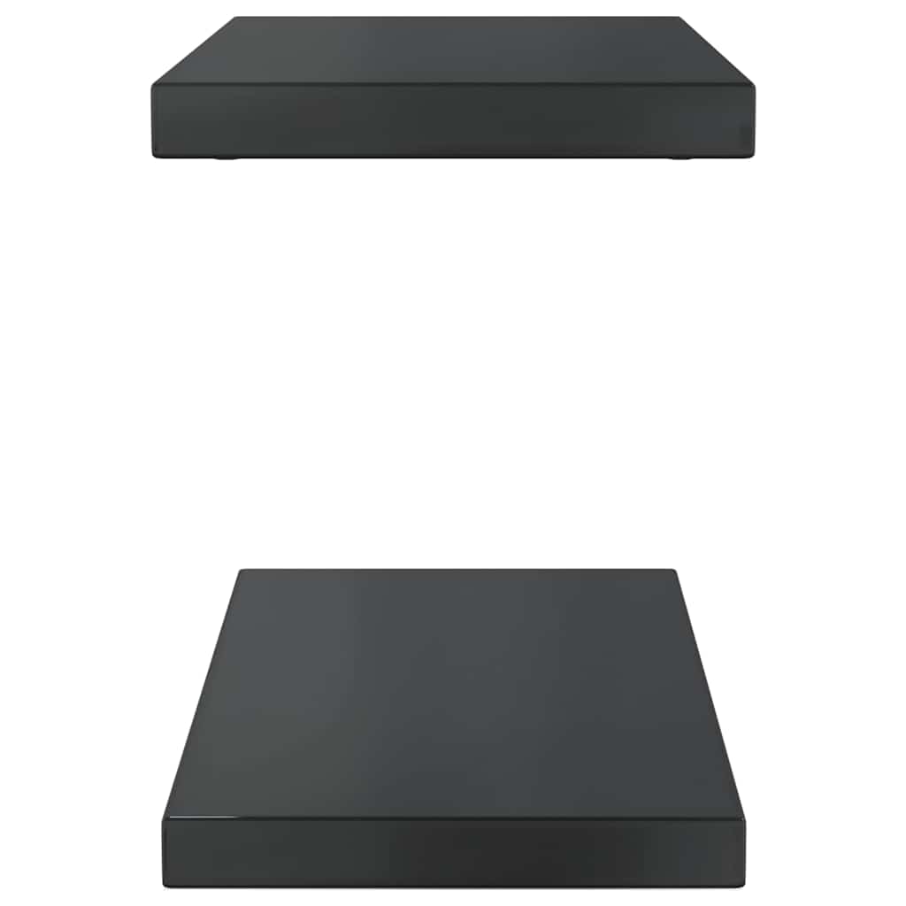 Wandregale 2 Stk. 100x40 cm Silbern Edelstahl