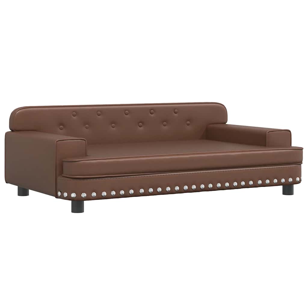 Hundebett Rosa 90x53x30 cm Samt